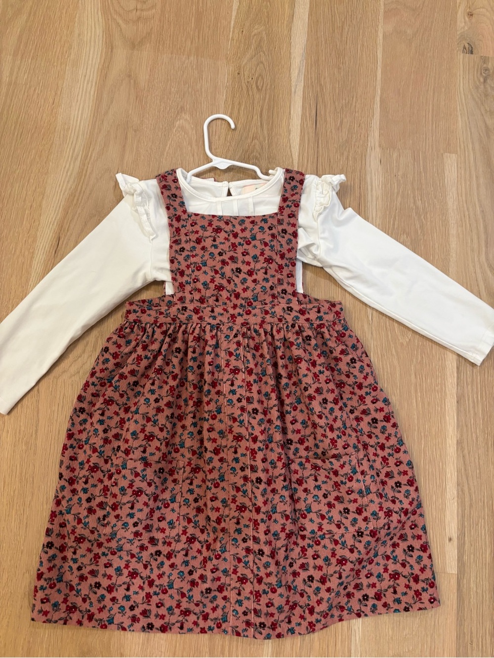 Smockingbird Fall Floral Dress and Shirt (Size 6)